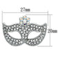 MALO2807 - Imitation Rhodium White Metal Brooches with Top Grade Crystal  in Aurora Borealis (Rainbow Effect)