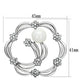 MALO2809 - Imitation Rhodium White Metal Brooches with Synthetic Pearl in White