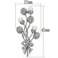MALO2835 - Imitation Rhodium White Metal Brooches with Synthetic Pearl in White