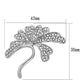 MALO2874 - Imitation Rhodium White Metal Brooches with Top Grade Crystal  in Clear
