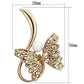 MALO2903 - Flash Rose Gold White Metal Brooches with Synthetic Pearl in White