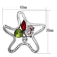 MALO2912 - Imitation Rhodium White Metal Brooches with Synthetic Acrylic in Multi Color