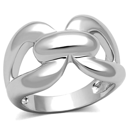 MALO2962 - Rhodium Brass Ring with No Stone