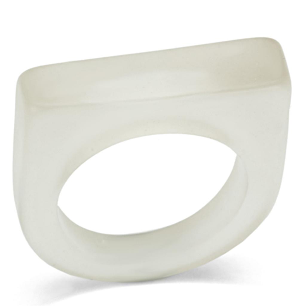 MALO2965 -  Resin Ring with Synthetic Synthetic Stone in Clear
