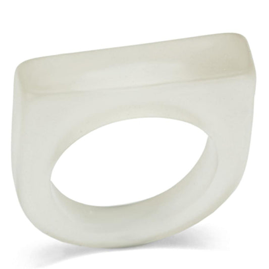 MALO2965 -  Resin Ring with Synthetic Synthetic Stone in Clear