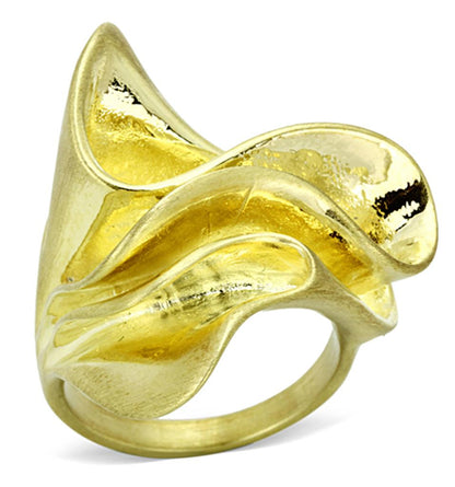 MALO3005 - Gold & Brush Brass Ring with No Stone