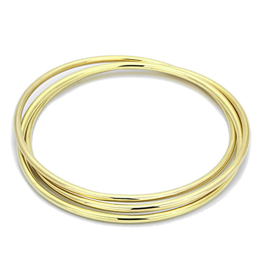 MALO3070 - Gold Brass Bangle with No Stone