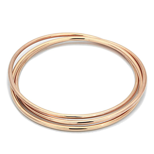MALO3072 - Rose Gold Brass Bangle with No Stone