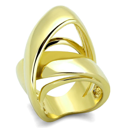 MALO3192 - Gold Brass Ring with No Stone