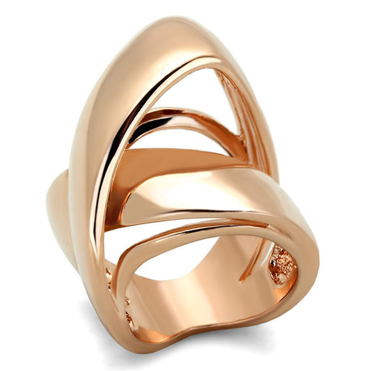 MALO3201 - Rose Gold Brass Ring with No Stone