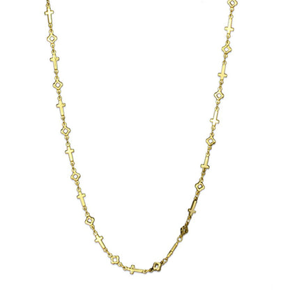MALO3453 - Flash Gold Brass Necklace with No Stone