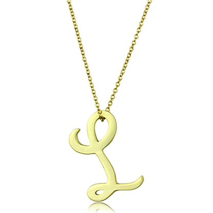 MALO3459 - Gold Brass Chain Pendant with No Stone