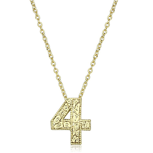MALO3462 - Flash Gold Brass Chain Pendant with Top Grade Crystal  in Clear