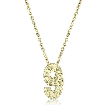 MALO3465 - Flash Gold Brass Chain Pendant with Top Grade Crystal  in Clear