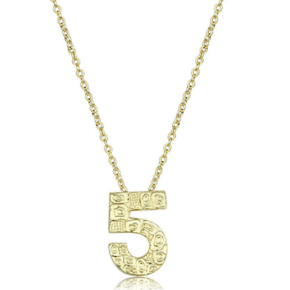 MALO3468 - Flash Gold Brass Chain Pendant with Top Grade Crystal  in Clear