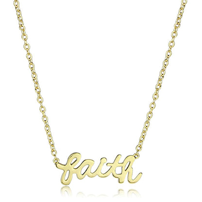 MALO3485 - Gold Brass Chain Pendant with No Stone