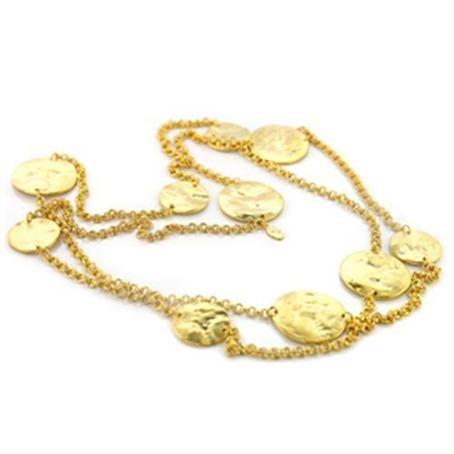 MALO367 - Gold Brass Necklace with No Stone