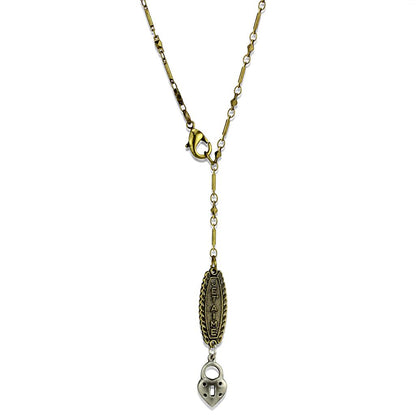 MALO3823 - Gold+Antique Silver White Metal Chain Pendant with No Stone