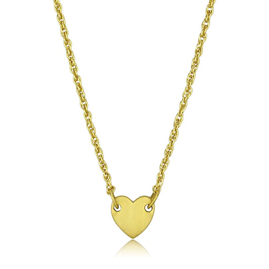 MALO3843 - Gold & Brush Brass Chain Pendant with No Stone