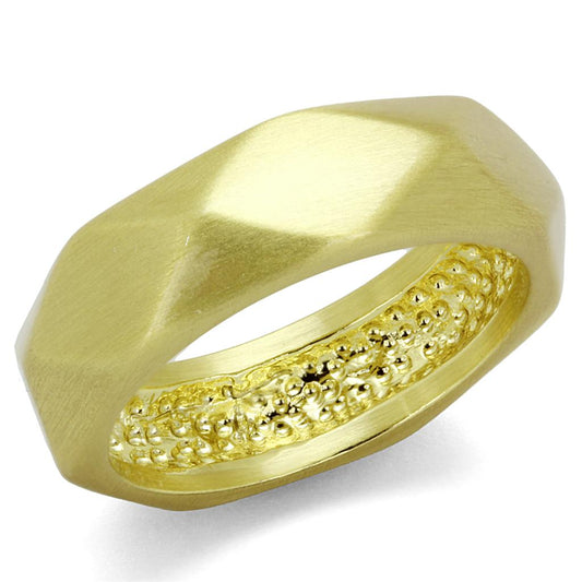 MALO3895 - Gold & Brush Brass Ring with No Stone