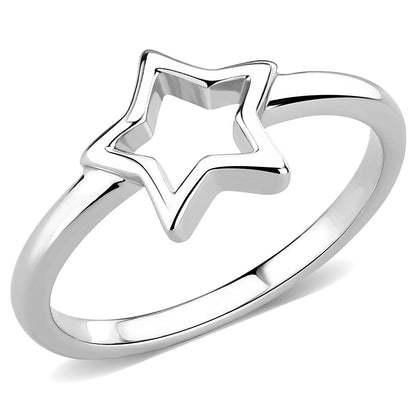 MALO3982 - Rhodium Brass Ring with No Stone