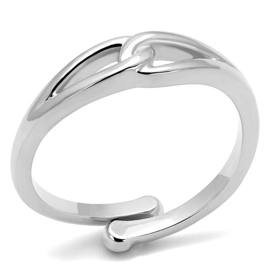 MALO3992 - Rhodium Brass Ring with No Stone