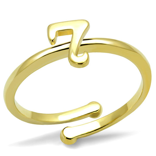 MALO4004 - Flash Gold Brass Ring with No Stone