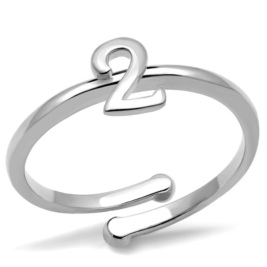 MALO4009 - Rhodium Brass Ring with No Stone