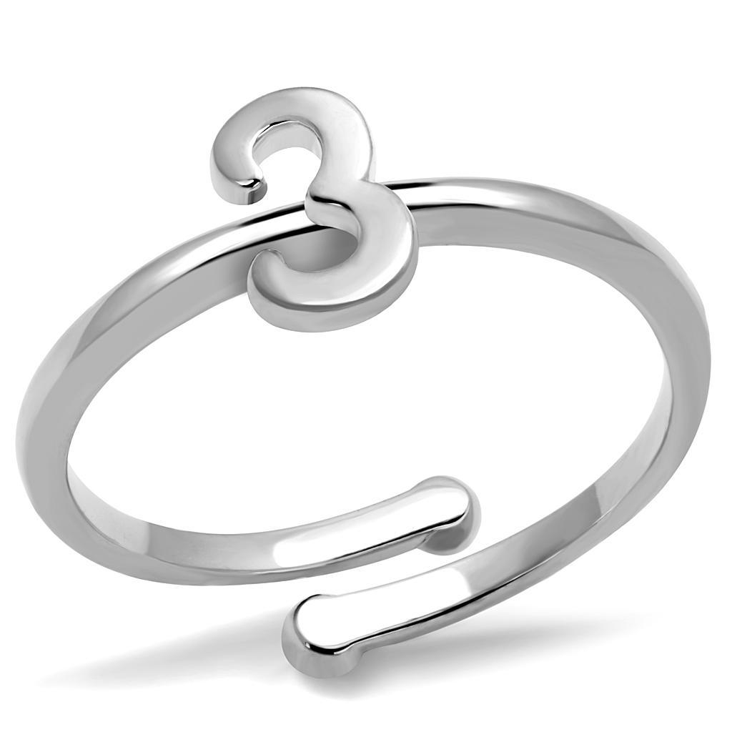 MALO4021 - Rhodium Brass Ring with No Stone