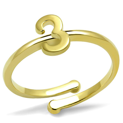 MALO4022 - Flash Gold Brass Ring with No Stone