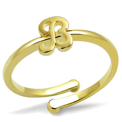 MALO4026 - Flash Gold Brass Ring with No Stone