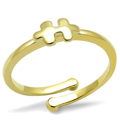 MALO4028 - Flash Gold Brass Ring with No Stone