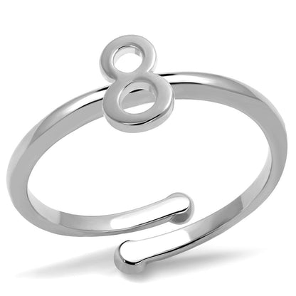 MALO4029 - Rhodium Brass Ring with No Stone