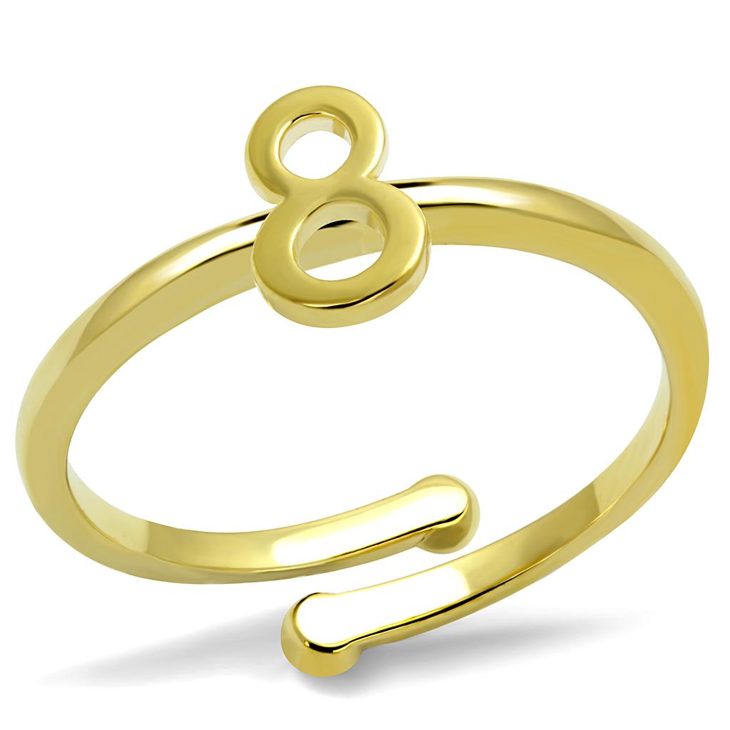 MALO4030 - Flash Gold Brass Ring with No Stone