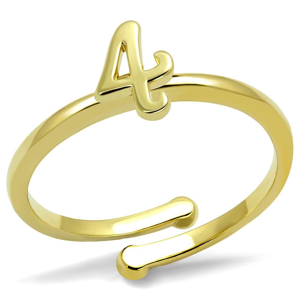 MALO4032 - Flash Gold Brass Ring with No Stone