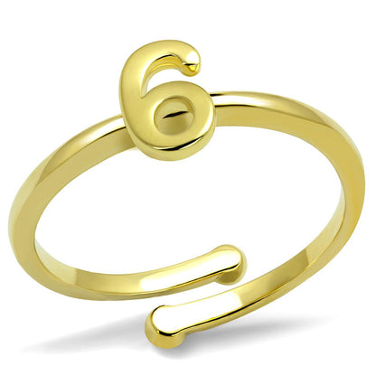 MALO4034 - Flash Gold Brass Ring with No Stone