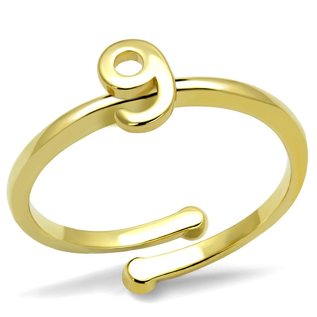 MALO4038 - Flash Gold Brass Ring with No Stone