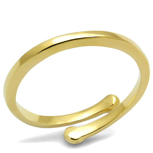 MALO4040 - Flash Gold Brass Ring with No Stone