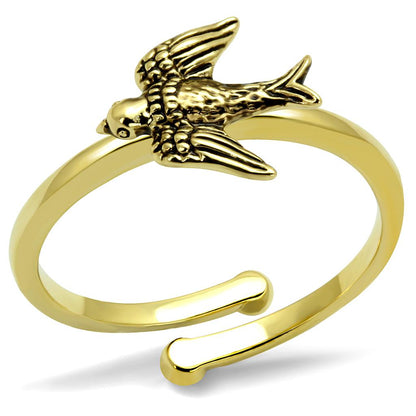 MALO4054 - Flash Gold Brass Ring with No Stone