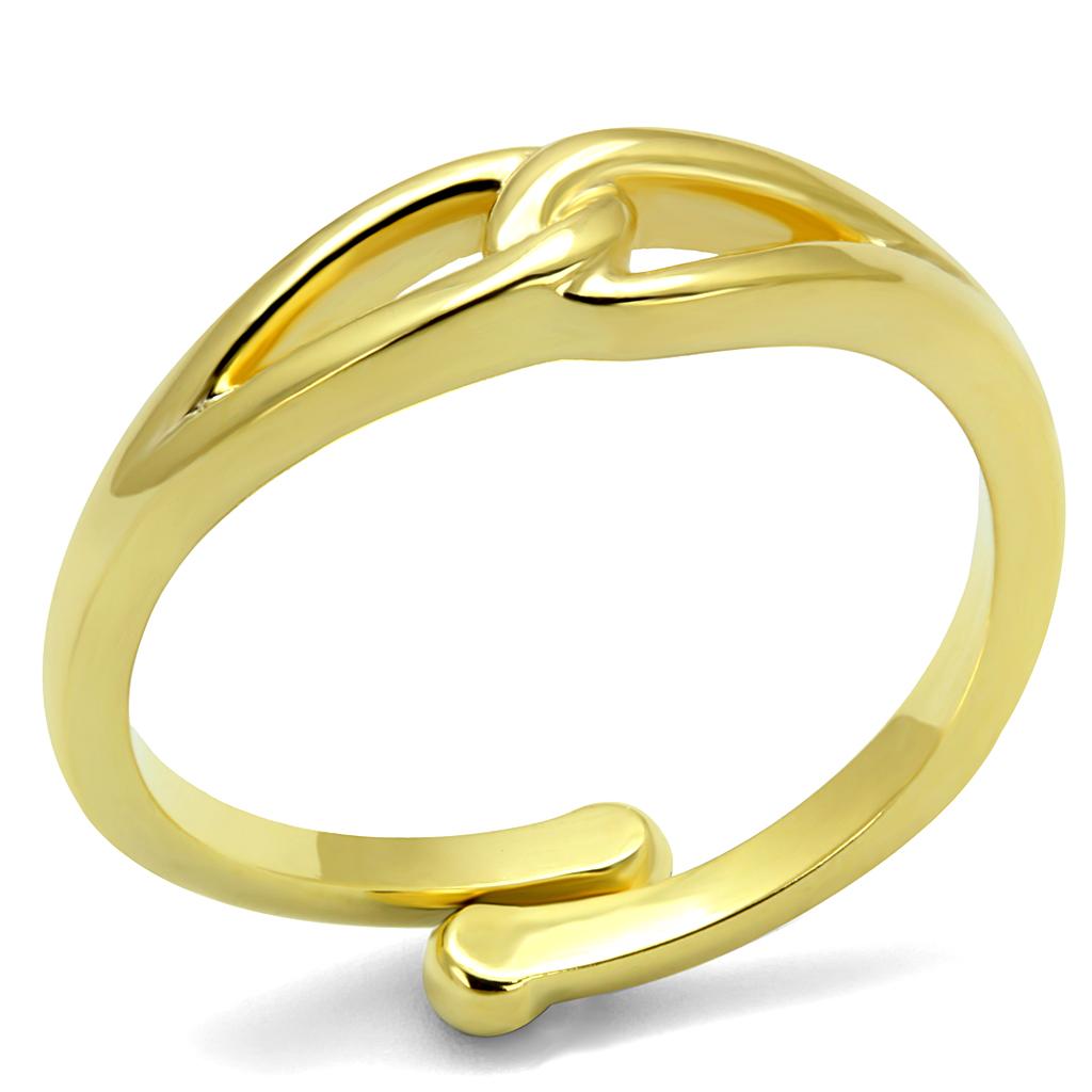 MALO4081 Flash Gold Brass Ring with No Stone in No Stone