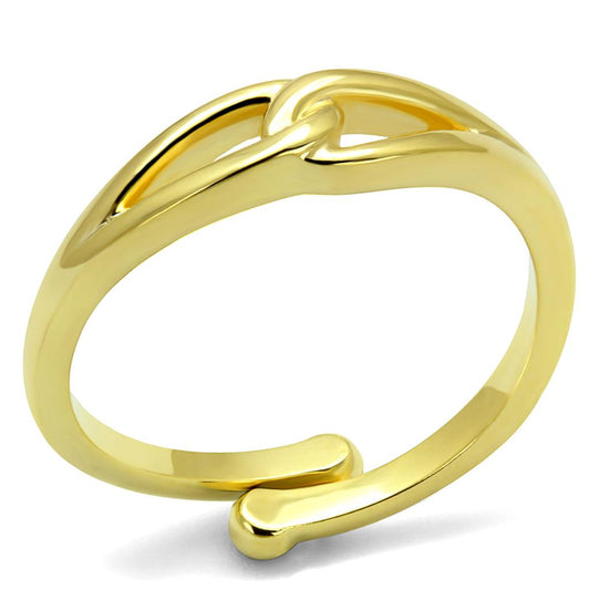 MALO4081 Flash Gold Brass Ring with No Stone in No Stone