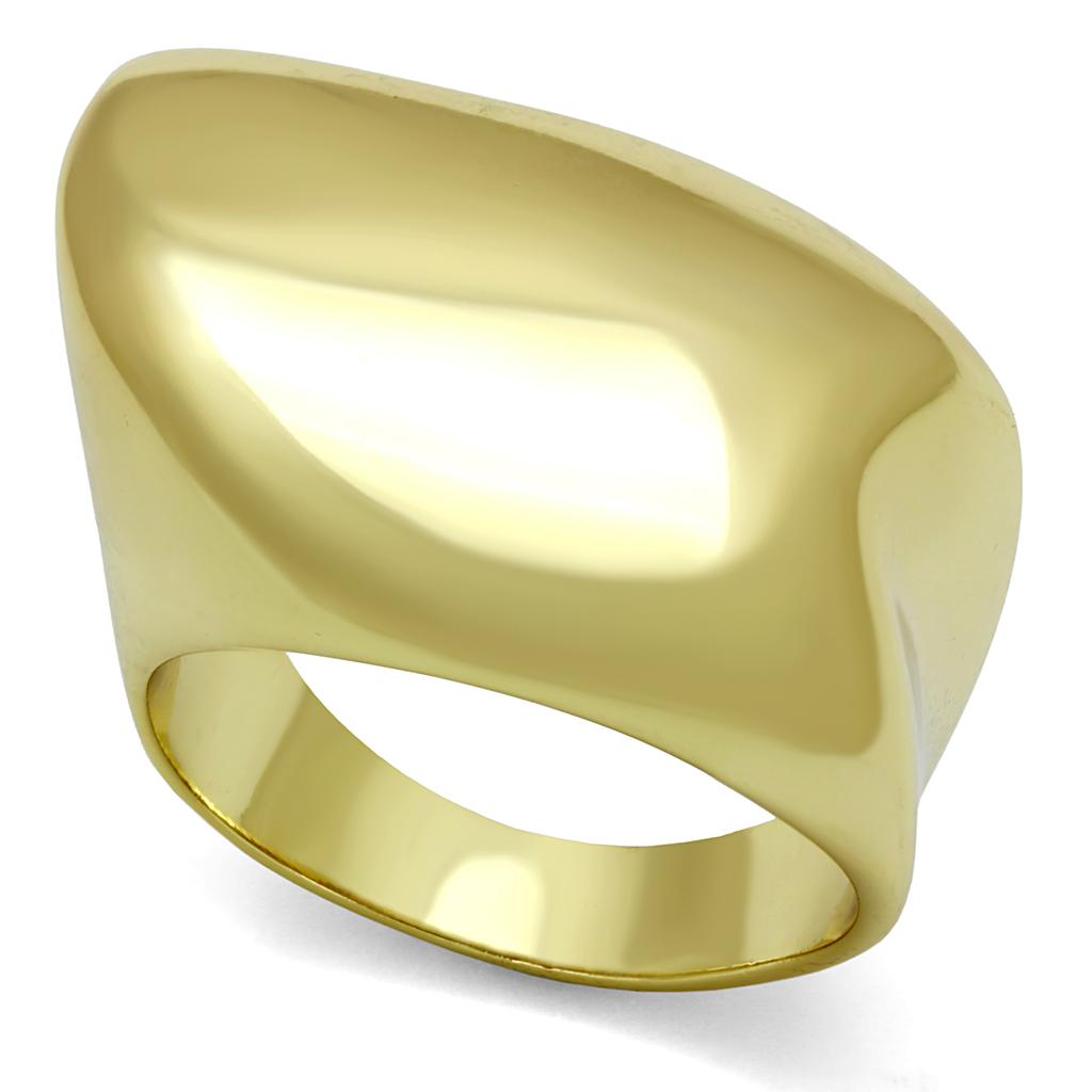 MALO4105 - Gold Brass Ring with No Stone