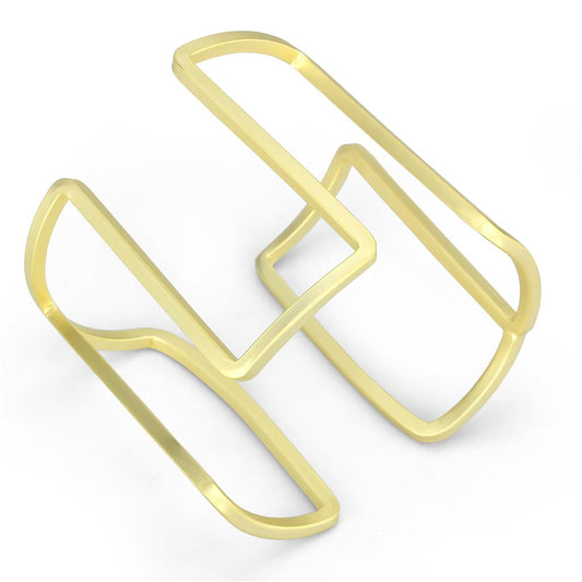 MALO4229 Matte Gold Brass Bangle with No Stone in No Stone