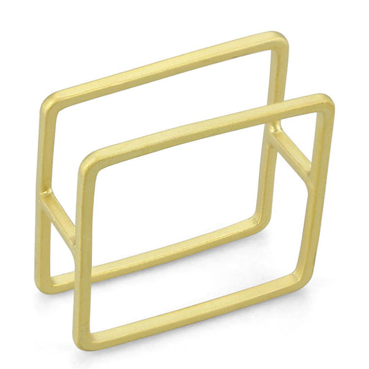 MALO4239 - Matte Gold Brass Ring with No Stone