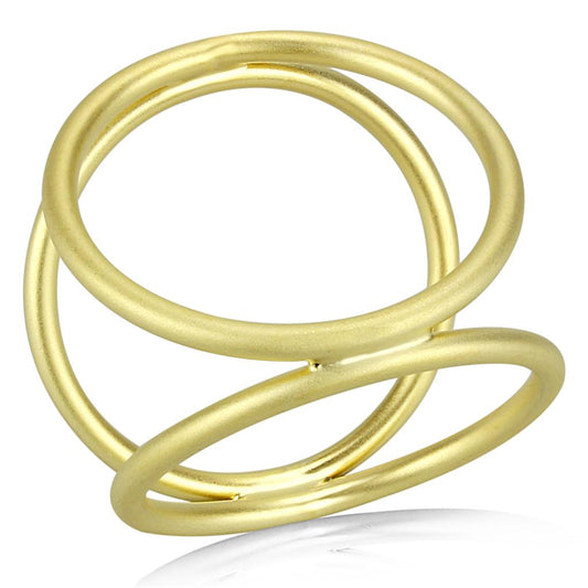 MALO4247 - Matte Gold Brass Ring with No Stone