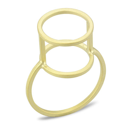 MALO4252 - Matte Gold Brass Ring with No Stone