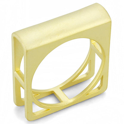 MALO4257 - Matte Gold Brass Ring with No Stone