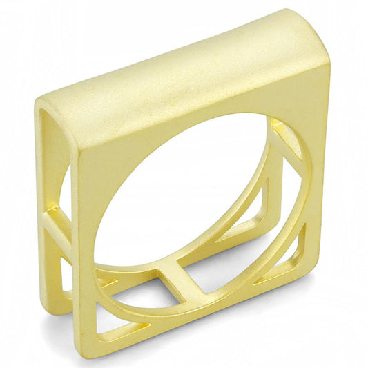 MALO4257 - Matte Gold Brass Ring with No Stone