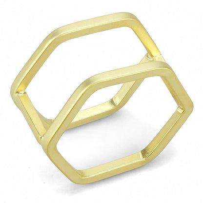 MALO4264 - Matte Gold Brass Ring with No Stone