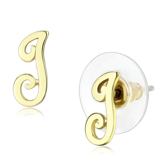MALO4668 - Flash Gold Brass Earrings with No Stone